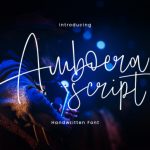 Amboera Script Font Poster 1