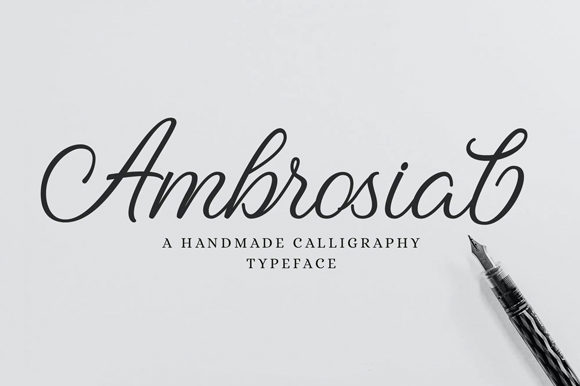 Ambrosial Font Poster 1