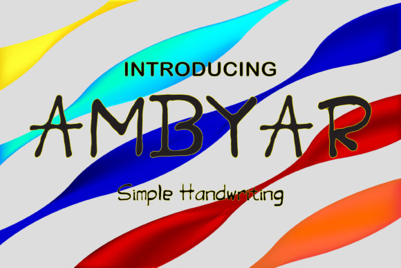 Ambyar Font Poster 1