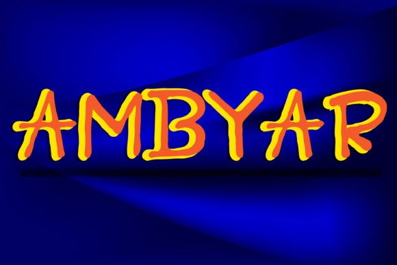 Ambyar Font Poster 3