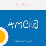 Amelia Font Poster 1