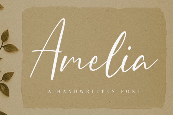 Amelia Font Poster 1