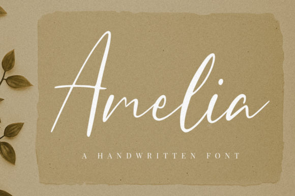 Amelia Font Poster 1