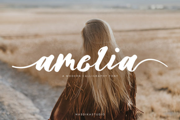 Amelia Font Poster 1