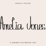 Amelia Jones Font Poster 1
