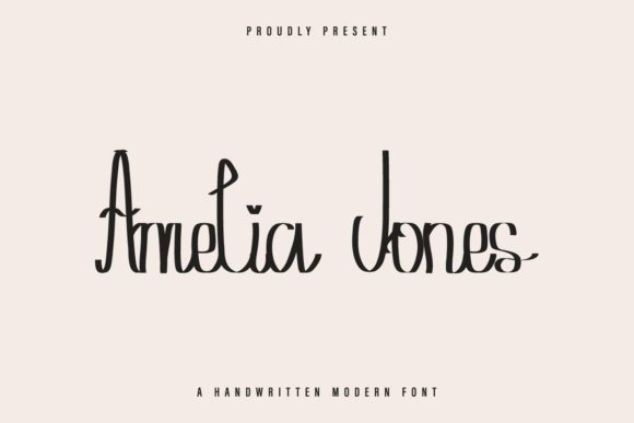Amelia Jones Font Poster 1