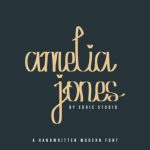 Amelia Jones Font Poster 2