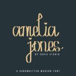 Amelia Jones Font Poster 2