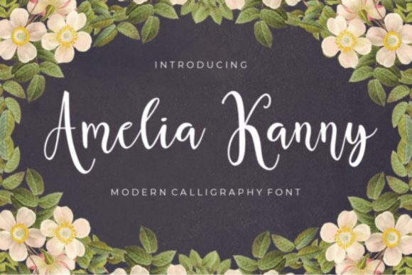 Amelia Kanny Font Poster 1