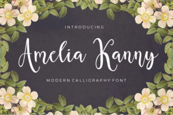 Amelia Kanny Font Amelia Kanny Font Poster 1