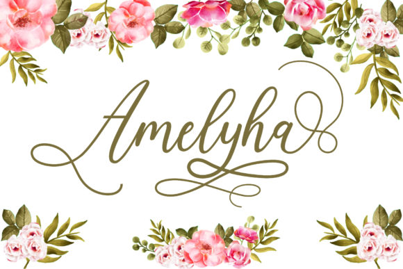 Amelyha Font Poster 1