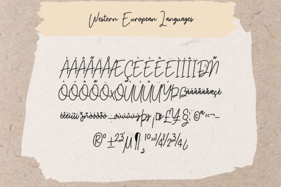 Americano Browny Signature Font Poster 10