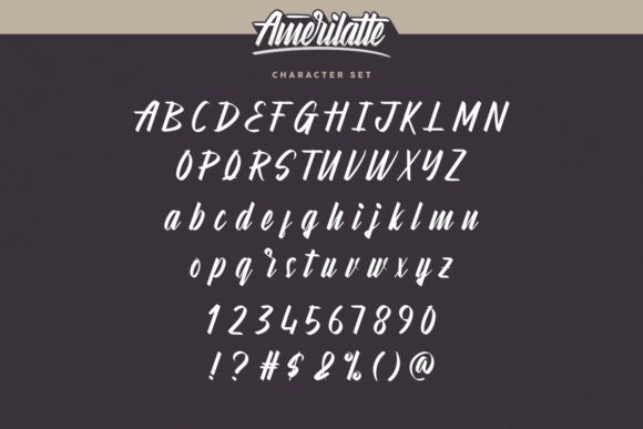 Amerilatte Font Poster 5