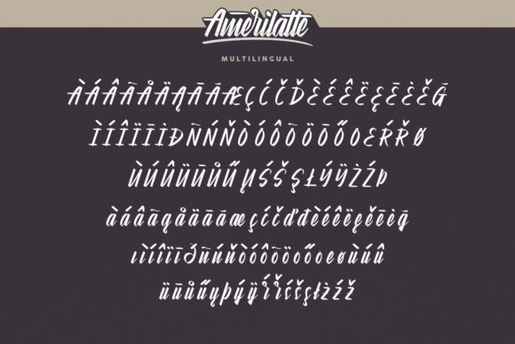Amerilatte Font Poster 7