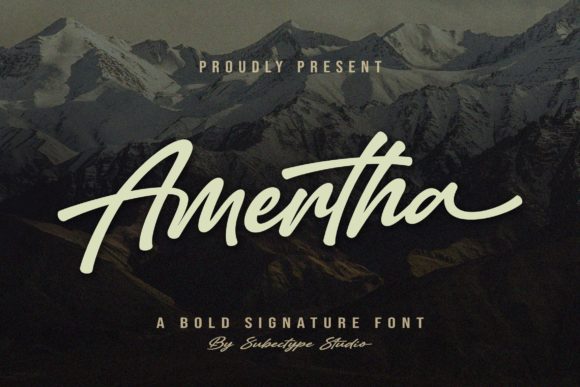 Amertha Font Poster 1
