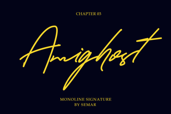 Amighost Font Poster 1