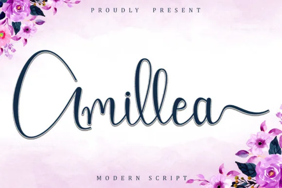 Amillea Font Amillea Font Poster 1