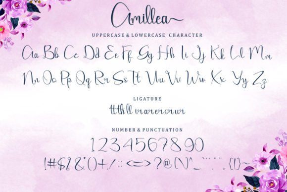 Amillea Font Poster 6