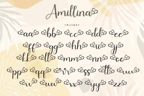 Amillina Font Poster 13