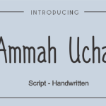 Ammah Ucha Font Poster 2