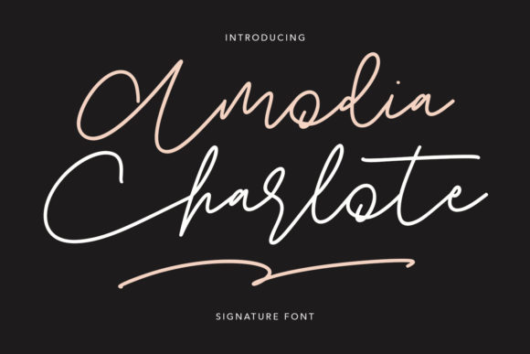 Amodia Charlote Font Poster 1