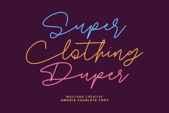 Amodia Charlote Font Poster 5