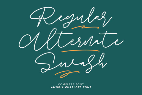 Amodia Charlote Font Poster 6
