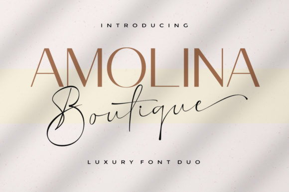 Amolina Boutique Font Poster 1