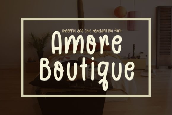 Amore Boutique Font Poster 1