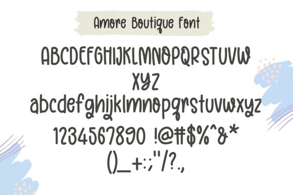 Amore Boutique Font Poster 9