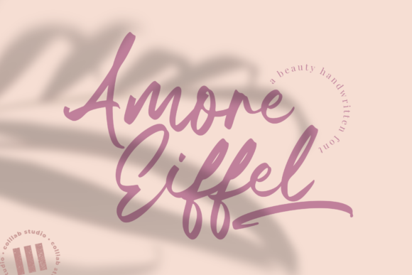 Amore Eiffel Font Poster 1