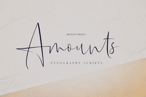 Amounts Font Poster 7