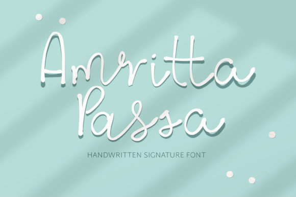 Amritta Passa Font Poster 1