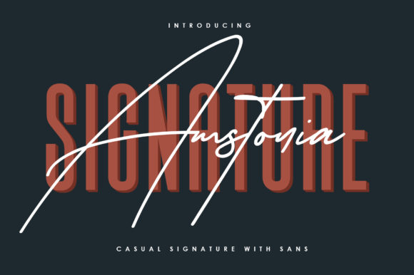 Amstonia Signature Font