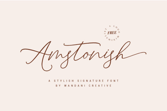 Amstonish Font Poster 1