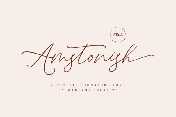 Amstonish Font Poster 1