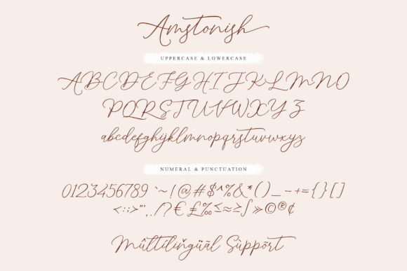 Amstonish Font Poster 8