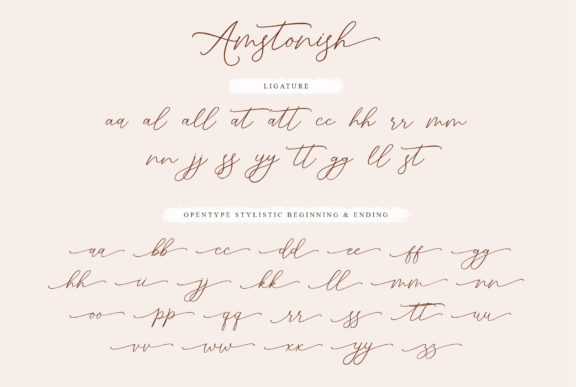 Amstonish Font Poster 9