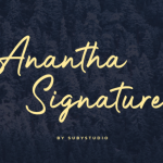 Anantha Signature Font Poster 1