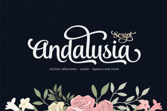 Andalusia Script Font Poster 1