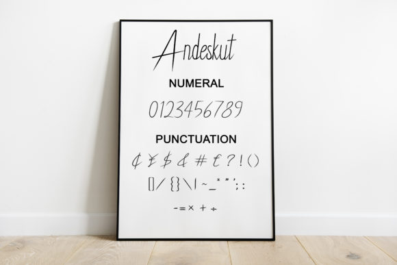 Andeskut Font Poster 7