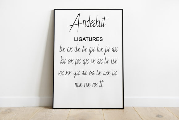 Andeskut Font Poster 8