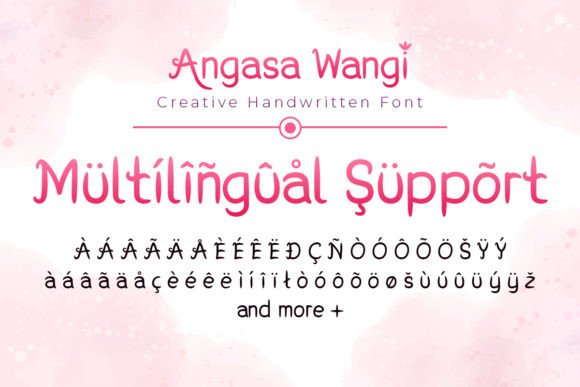 Angasa Wangi Font Poster 3