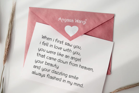 Angasa Wangi Font Poster 4