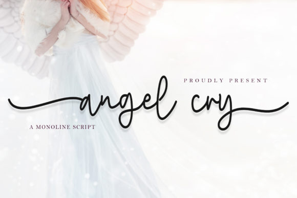 Angel Cry Font Poster 1