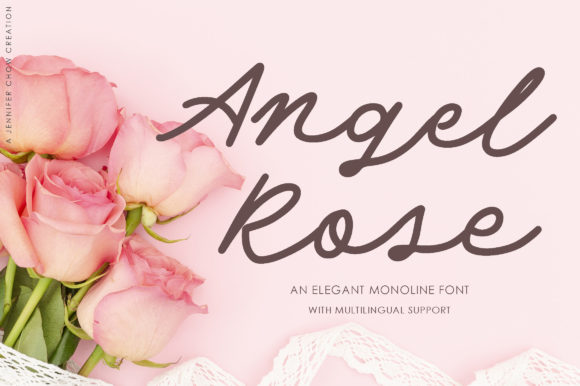 Angel Rose Font Poster 1