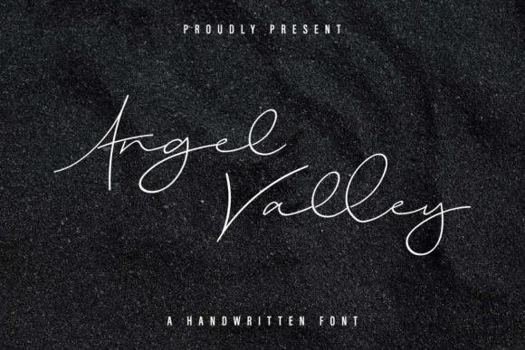 Angel Valley Font Angel Valley Font Poster 1