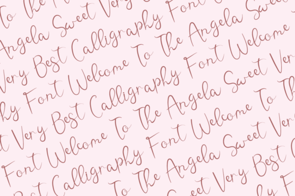 Angela Sweet Font Poster 4