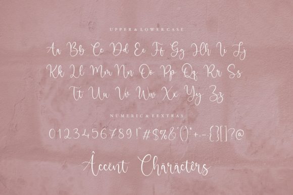Angelic Matilda Font Poster 5