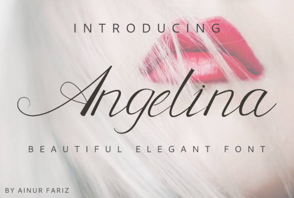 Angelina Font Poster 1